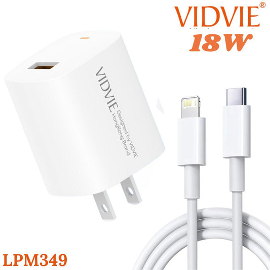 Cargador Para Iphone Vidvie 18w Plm349
