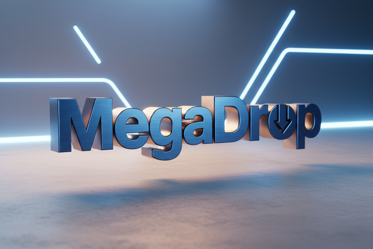 Imagen 3d que diga MegaDrop